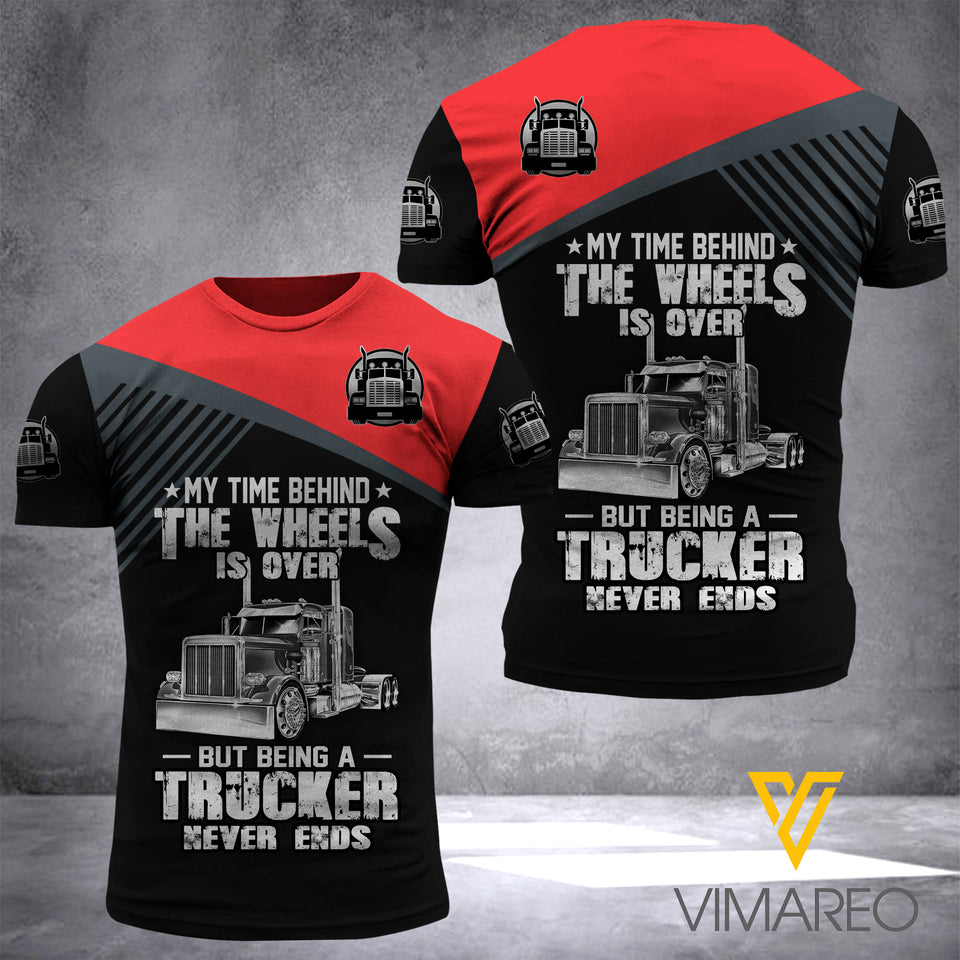 TRUCKER T SHIRT 3D PRINTED TMTL ART