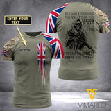Customized British Soldier 3D Printed Combat Shirt EZA084