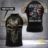 Customized US Soldier 3D Printed Combat Shirt EZA0406