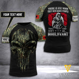 Customized Albania Soldier 3D Printed Combat Shirt EZA0406