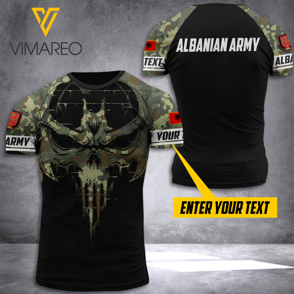 Customized Albania Soldier 3D Printed Combat Shirt EZA170621