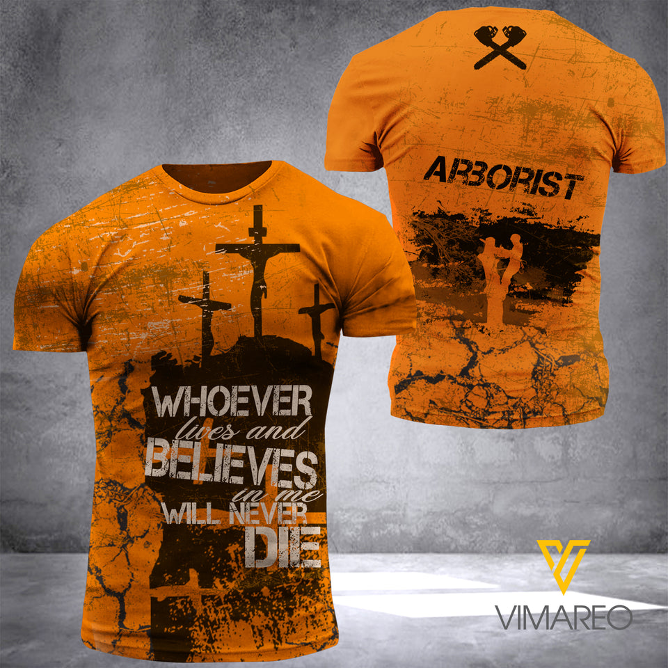 MTP arborist T SHIRT 3D PRINTED CAM