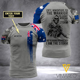 Customized Australian Navy Storm 3D Printed Combat Shirt EZA1504