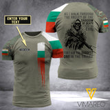 Customized Bulgaria Soldier 3D Printed Combat Shirt EZA134