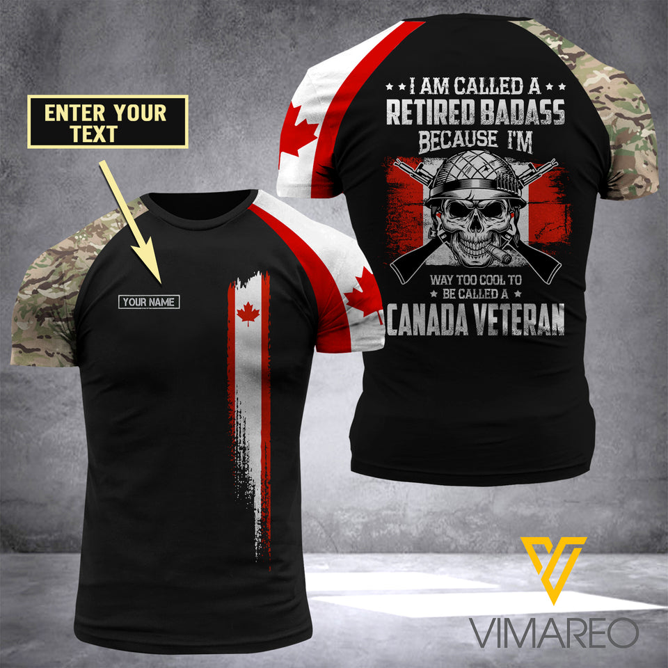Customized Canadian soldier 3D Printed Shirt EZA0307