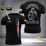 Customized Czech Soldier 3D Printed Shirt ZA064
