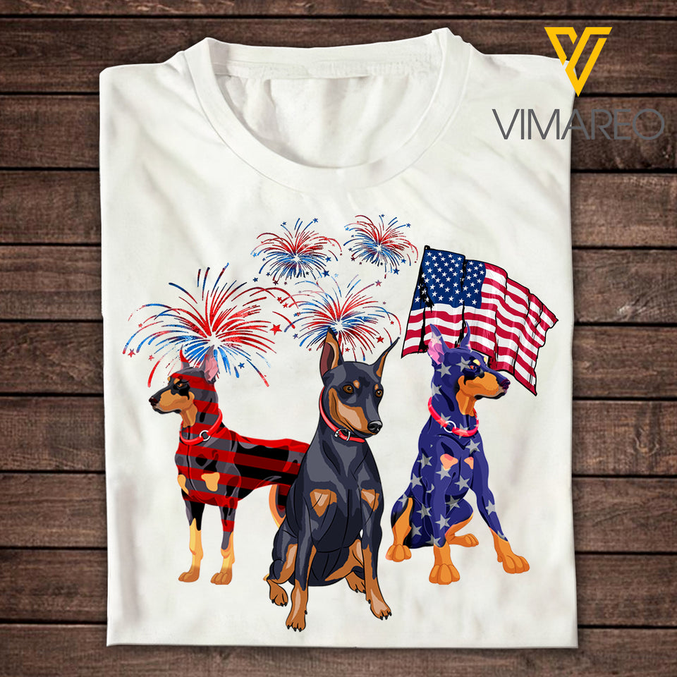 Doberman Dog Tshirt Printed MAY-MA24