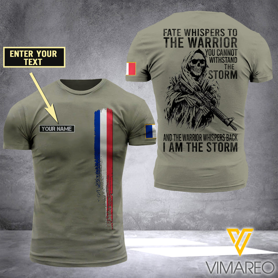 Customized French Soldier 3D Printed Storm Shirt EZA134
