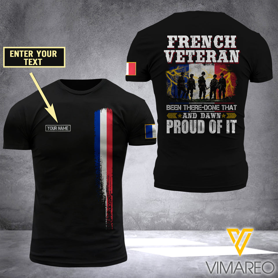 Customized French Soldier 3D Printed Combat Shirt EZA2806
