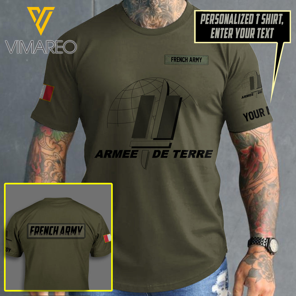 french army CUSTOMIZE T SHIRT 3D PRINTED 782