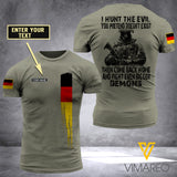 Customized German Army 3D Printed TShirt 0904NGBA