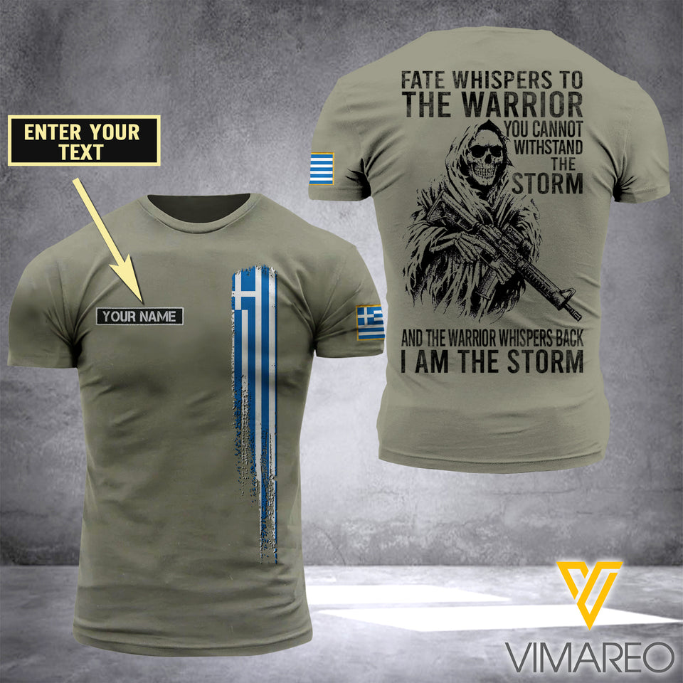 Customized Greece Soldier 3D Printed Storm Shirt EZA134