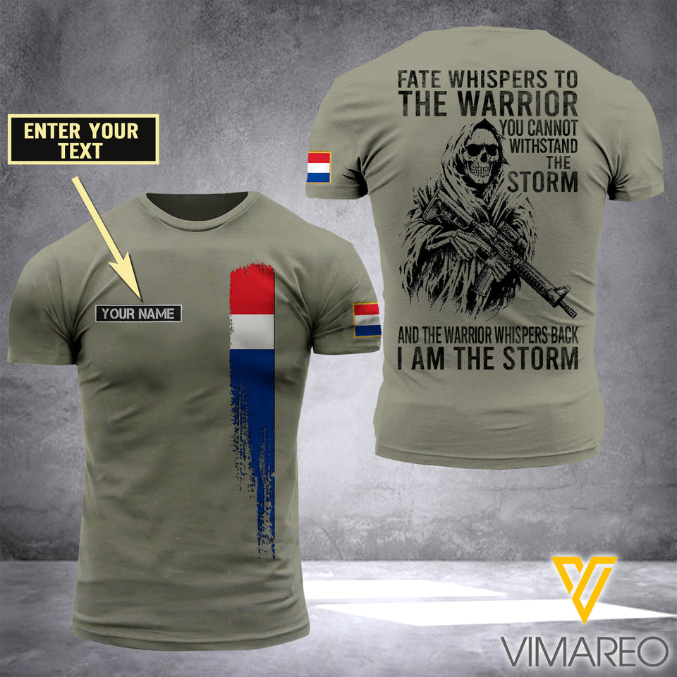 Customized Netherland Soldier 3D Printed Storm Shirt EZA134
