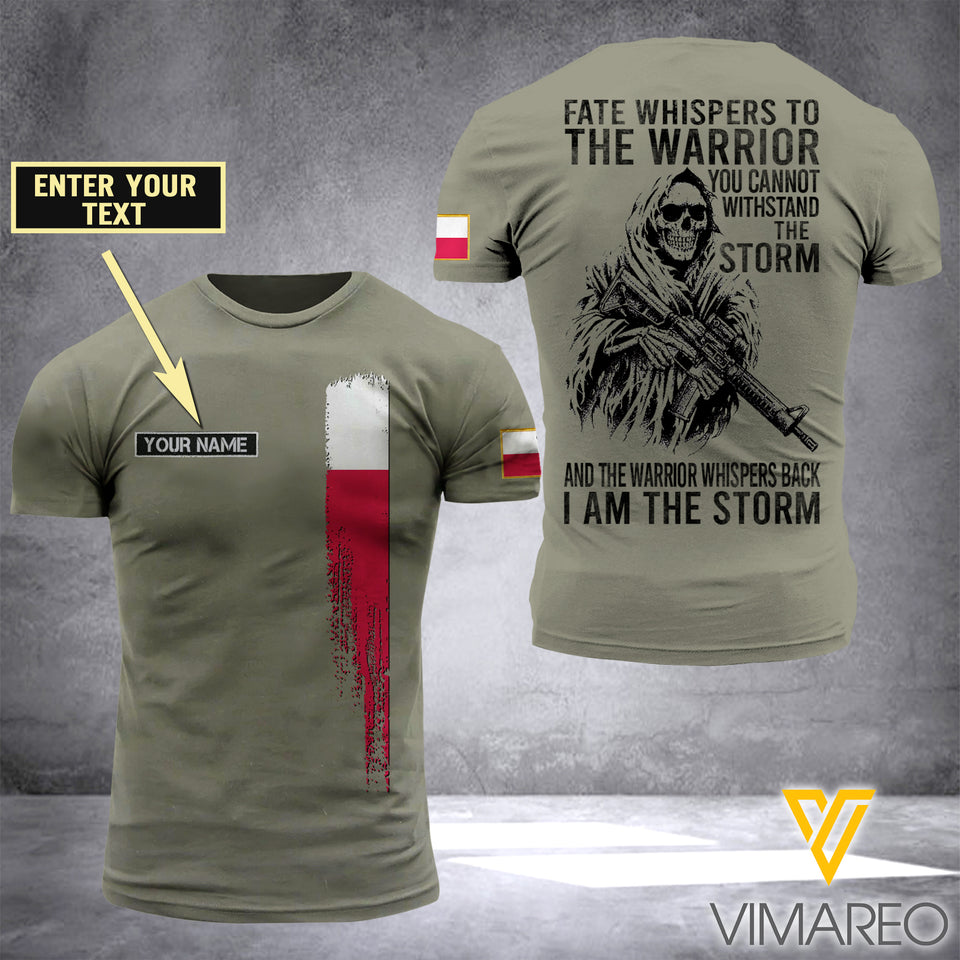Customized Poland Soldier 3D Printed Storm Shirt EZA134