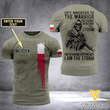 Customized Poland Soldier 3D Printed Storm Shirt EZA134