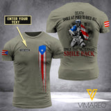 Customized Puerto rico Army 3D Printed TShirt 1304NGBA