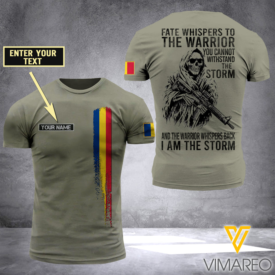 Customized Romania Soldier 3D Printed Storm Shirt EZA134