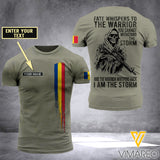 Customized Romania Soldier 3D Printed Storm Shirt EZA134