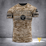roofer  CAMO T SHIRT 3D PRINTED TMTL patriot