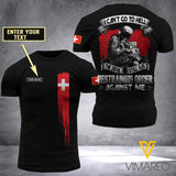 Customized Swiss Soldier 3D Printed Combat Shirt EZA230621