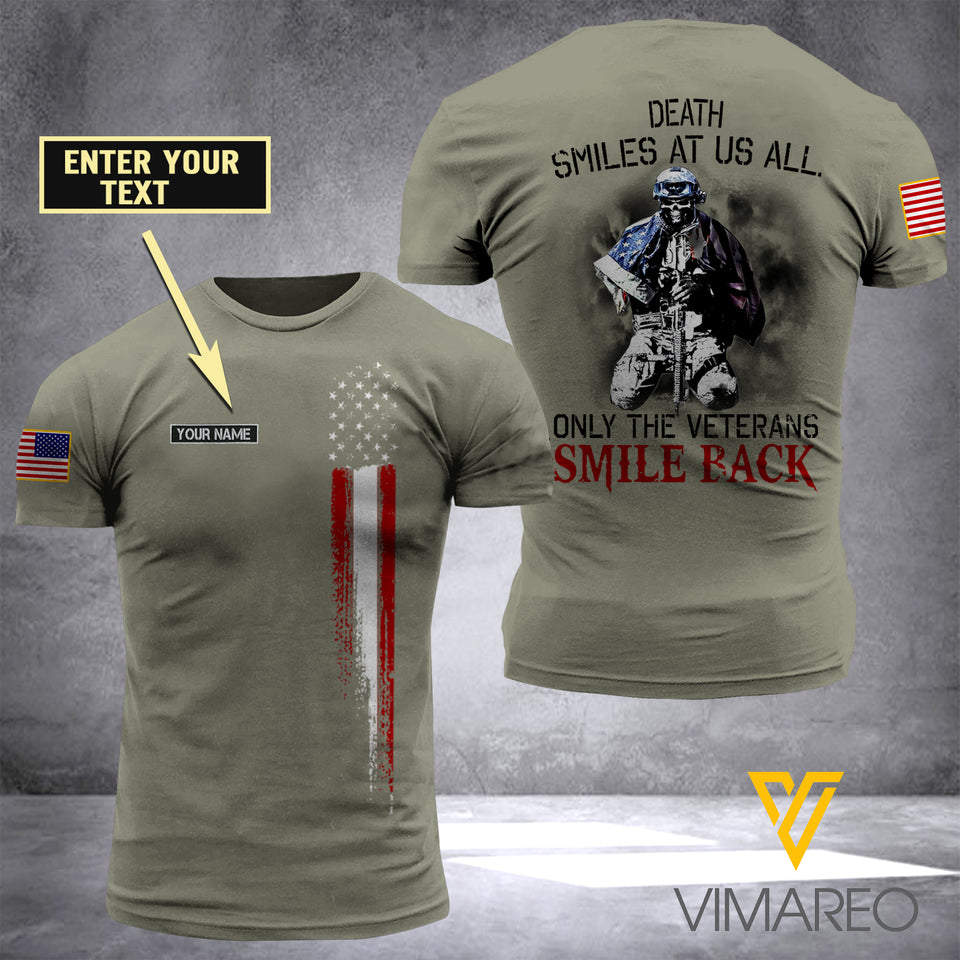 Customized USA Army 3D Printed TShirt 1304NGBA