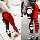 TAKEN BY A CRAZY AUGUST GUY CHRISTMAS LEGGING 3D PRINTED