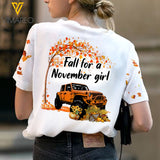 FALL FOR A NOVEMVER GIRL JEEP 3D SHIRT TNVQ1609