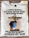 STAND WITH GOD WELDER WHITE TSHIRT TNVQ2409