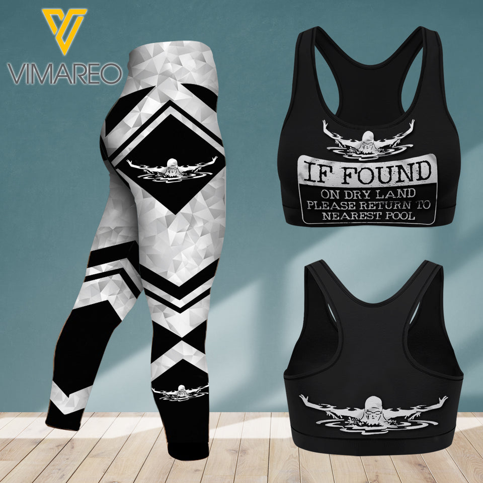 SWIMMING GIRL SPORT BRA/LEGGING