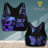 JULY GIRL SKULL TIE DYE SPORT BRA/LEGGING