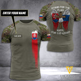 SLOVAKIA ARMY T SHIRT 3D PRINTED