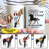 IK BEN GEWOON EEN VROUW DIE VAN PAARDEN HOUDT HORSE LOVE PERSONALIZED MUG