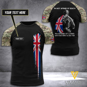 CUSTOMIZED BRITISH ARMY DIE FOR 3D PRINTED T SHIRT
