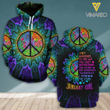 JANUARY GIRL HIPPIE STORM HOODIE 3D PRINTED TNDT2211