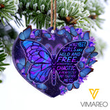 NOVEMBER GIRL BUTTERFLY CAR HANGING ORNAMENT