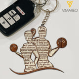 FITNESS COUPLE GIFT KEYCHAIN TNTQ3012