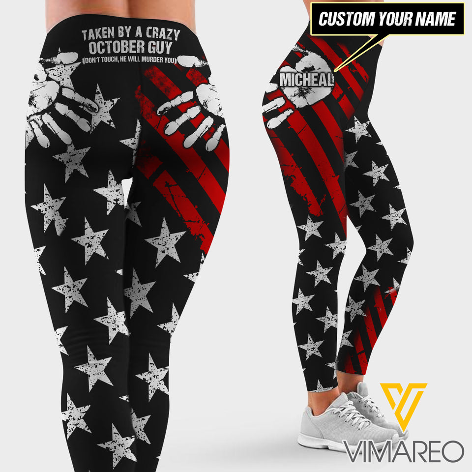 PERSONALIZED TAKE BY A OCTOBER GUY US LEGGING TNDT2109