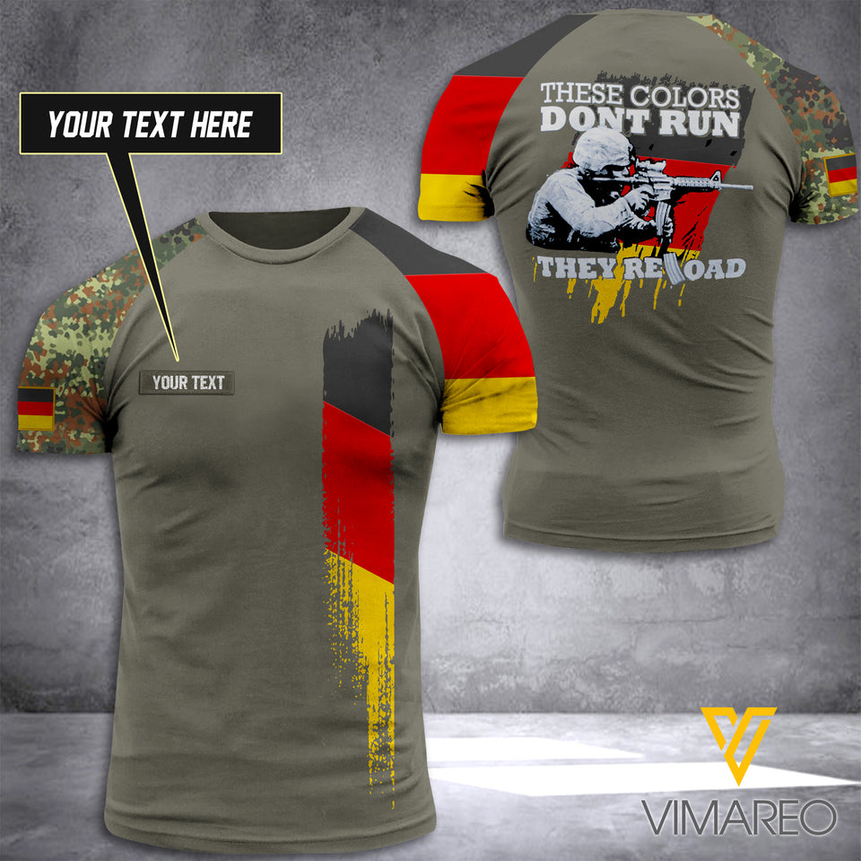 CUSTOMIZED THESE COLORS RELOAD GERMANY ARMY T SHIRT 3D PRINTED