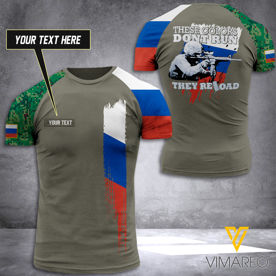 CUSTOMIZED THESE COLORS RELOAD RUSSIAN ARMY T SHIRT 3D PRINTED