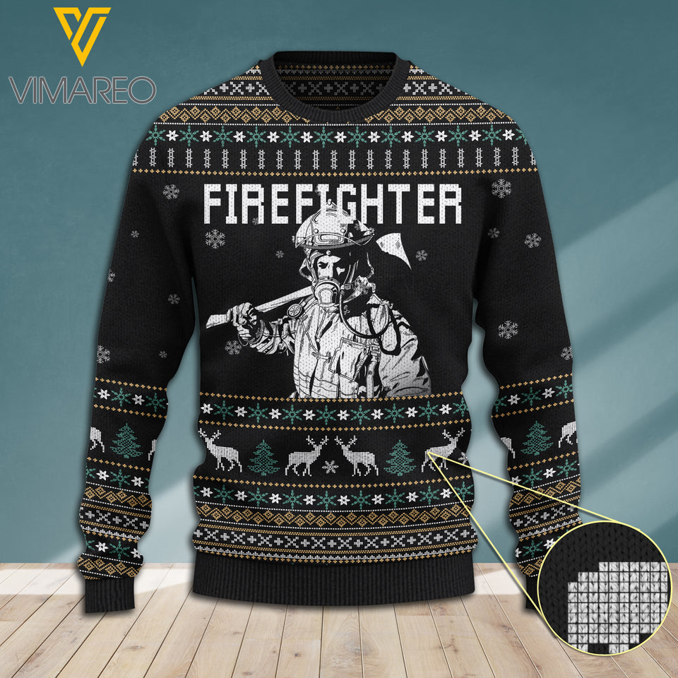 FIREFIGHTER KNITTING WOOL SWEATER TNDT0610