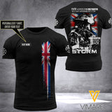 CUSTOMIZED BRITISH FIREFIGHTER STORM T SHIRT 3D PRINTED