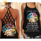 JULY HIPPIE GIRL CRISS-CROSS TANK TOP