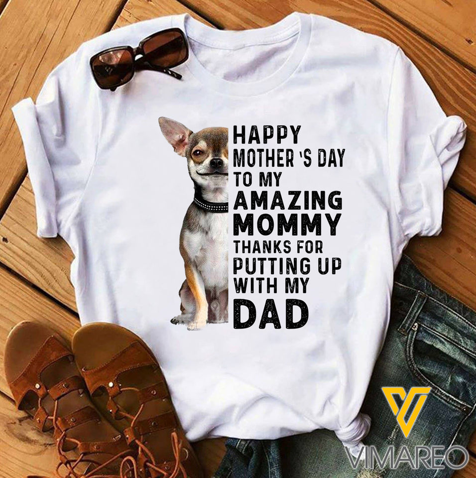 CHIHUAHUA MOTHER'SDAY T-SHIRT PRINTED 3D
