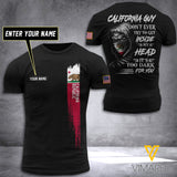 CUSTOMIZED CALIFORNIA GUY INSIDE T SHIRT 3D PRINTED