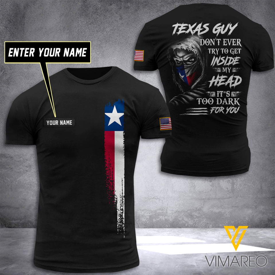 CUSTOMIZED TEXAS GUY INSIDE T SHIRT 3D PRINTED