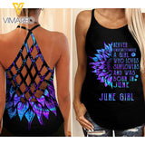 June Girl Criss-Cross Open Back Camisole Tank Top 1603NGBD