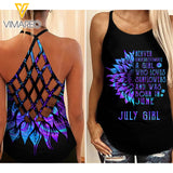 July Girl Criss-Cross Open Back Camisole Tank Top 1703NGBD