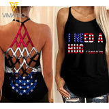 KHMD I NEED A GIN Criss-Cross Tank Top