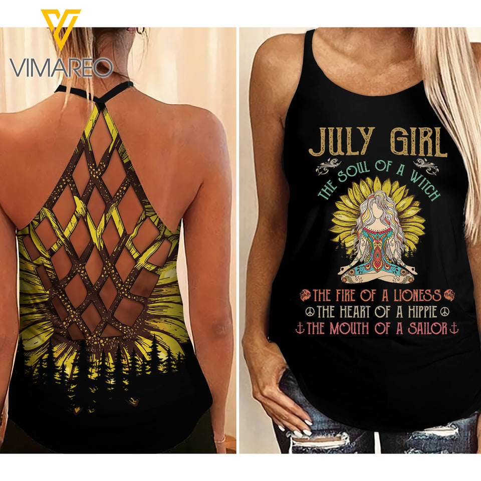 JULY GIRL CRISS-CROSS OPEN BACK CAMISOLE TANK TOP
