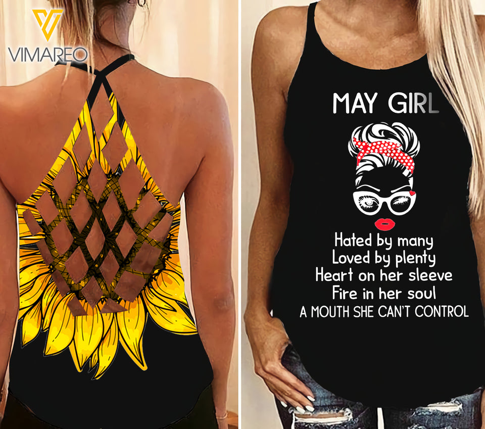 may GIRL Criss-Cross Open Back Camisole Tank Top control